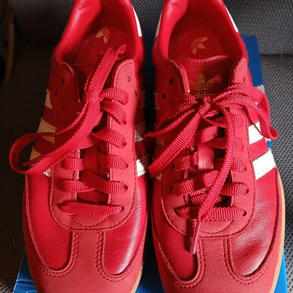 Adidas Samba OG Women Sneakers 8 (Tag is 7.5) Red w/Bonus Pair of Loved Gazelles - Picture 7 of 14